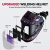 ARCCAPTAIN 3.94"X3.66" Welding Helmet Auto Darkening, 1/1/1/1 Top Optical Clarity