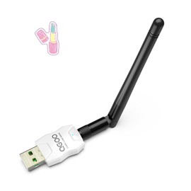 Class 1 Long Range Bluetooth Adapter for PC, QGOO USB Bluetooth Adapter for PC 5.3+EDR, Bluetooth Dongle Bluetooth Receiver Support Windows10/8.1/8/7（white-173）