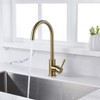 CUZRSIEYI Kitchen Faucet Brushed Gold Kitchen Sink Faucet Deck Mounted
