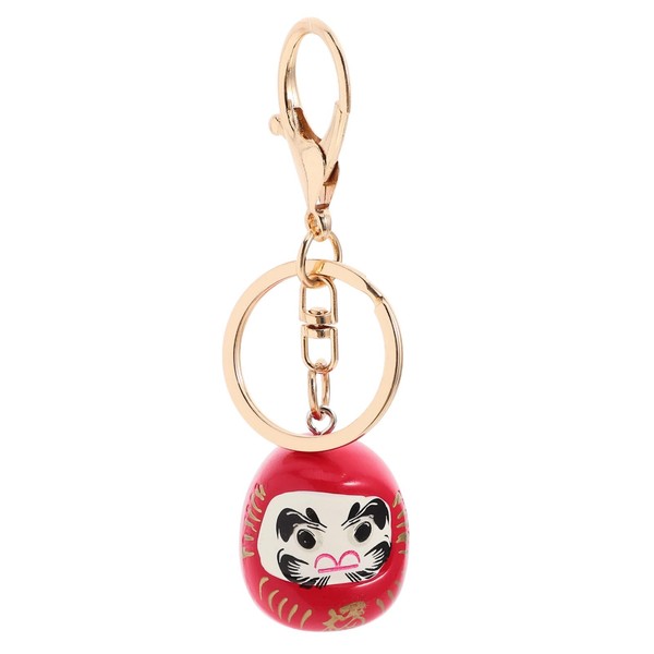 Holibanna Good Luck Daruma Keychain Fortune Doll Key Ring Japanese