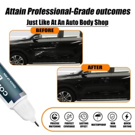 Ebony Black(EB) Touch Up Paint Compatible with Kia, Car Paint Pen Scratch Repair Two-In-One Touch Up Paint, Premium Car Scratch Remover for Deep Scratches