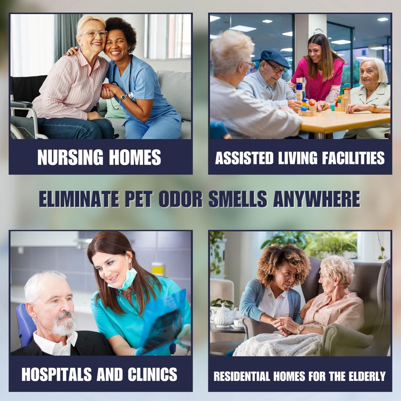 SMELLEZE Reusable Elderly Odor Eliminator & Nursing Home Room Deodorizer