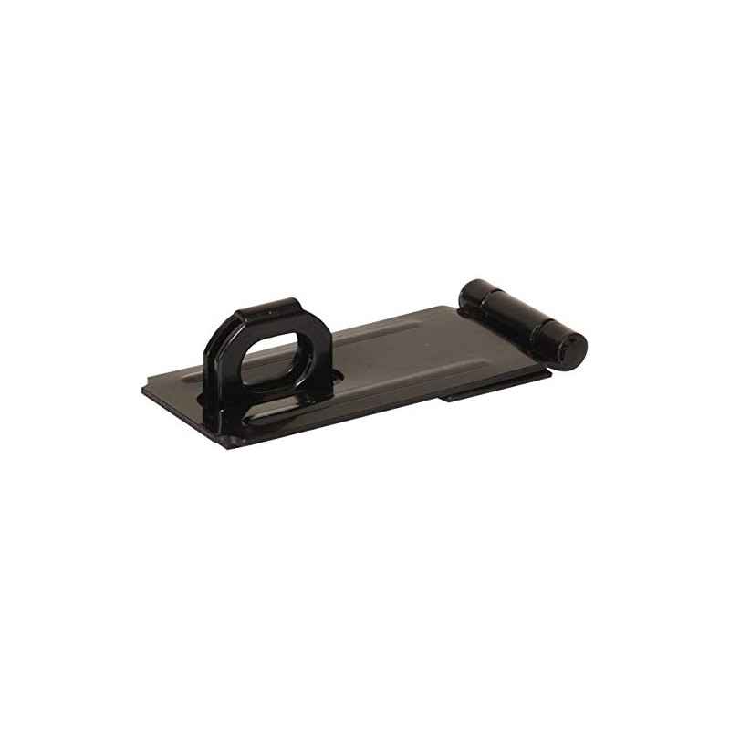 Hillman Hardware Essentials 851425 Fixed Staple Safety Hasp Black 3-1/2"