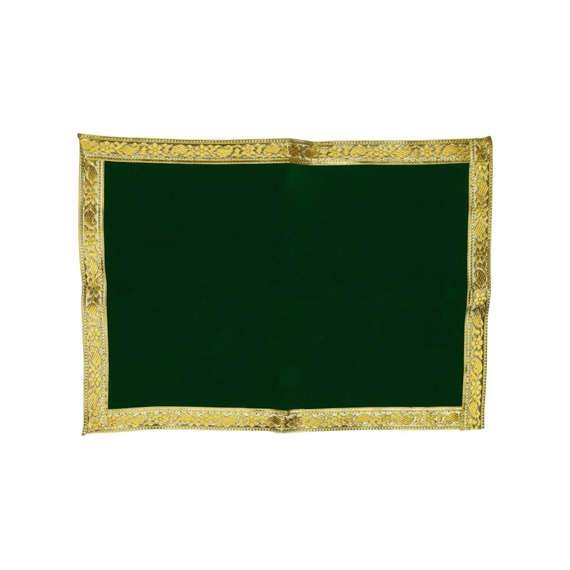Chunari/Chunar/Chunni Decorative Cloth + Pooja Mat/Aasan Set of 2 for