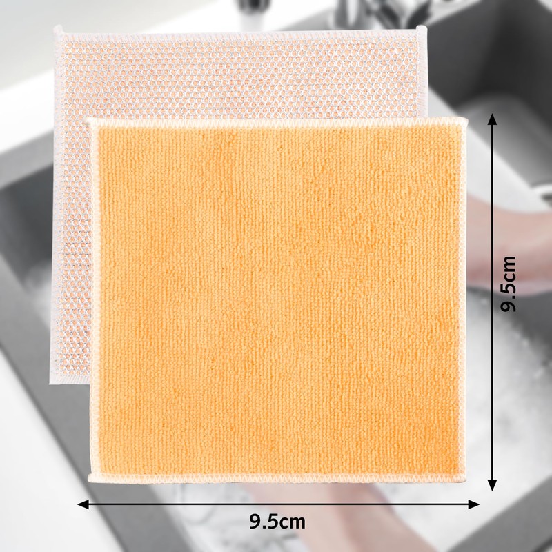 5 Pcs Non-Scratch Wire Dishcloth Multipurpose Wire Dishwashing Rag for