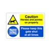 Safety First Display LTD Please keep this gate shut at