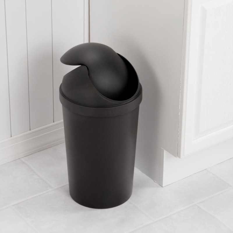 Sterilite 6 Pack SwingTop Wastebasket, Round Trash Can w/Swing Top