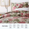 ENJOHOS Queen Size 3 Piece Quilt Set Reversible Fabric Bed