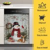 Snowman Dishwasher Magnet Cover,Winter Scene Kitchen Decor Waterproof Refrigerator Magnet