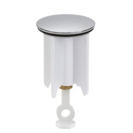 Universal Sink Plug, 40 mm Drain Plug, Height Adjustable, Made of Brass, Rubber, Plastic, Rustproof