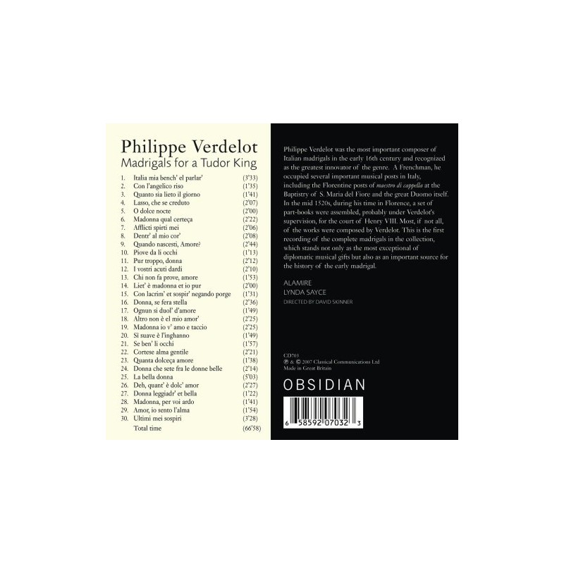 Philippe Verdelot: Madrigale