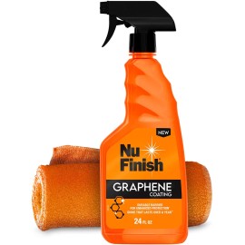 Nu Finish Graphene Coating Spray and Microfiber Towel Car Care Kit 2 Piece Set