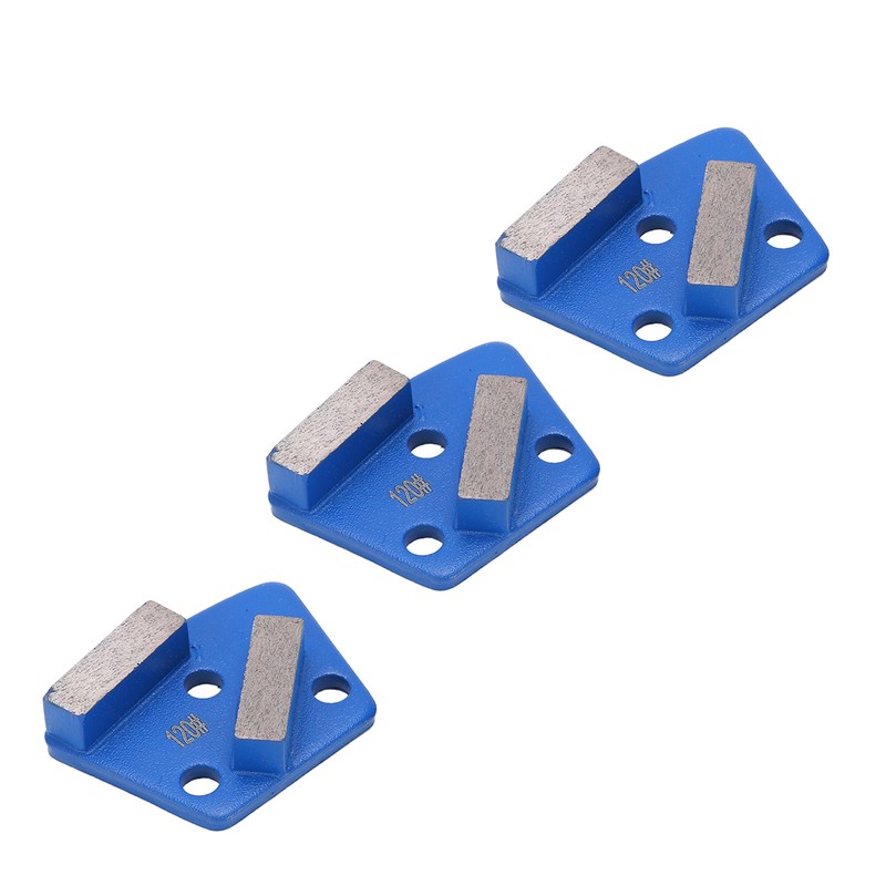 3Pcs Diamond Grinding Shoes Trapezoid Concrete Floor Aggreesive Cutting 2