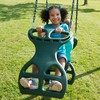 Gorilla Playsets 04-0037-G Dual Ride Glider Back-to-Back Tandem Swing, Green,