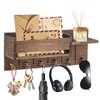 Mulaibdin Key Holder with Shelf, Key Holder Wall Wood, Key