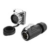 sourcing map LP24 10 Pin Waterproof Connector, IP68 Circular Connectors