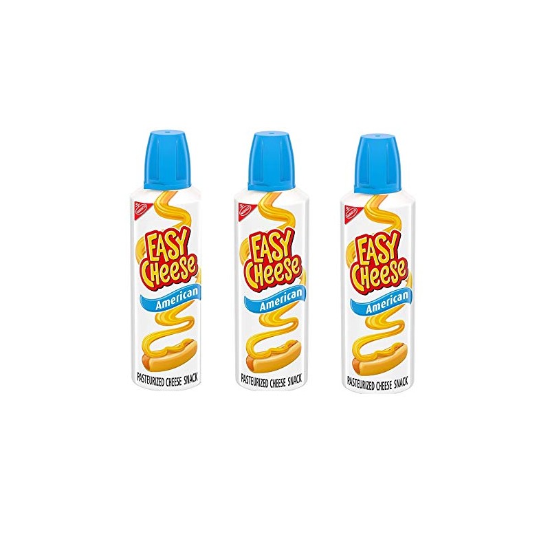 Kraft American Easy Cheese 8 Ounce - 3 Pack