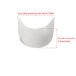 ArrErr 10 Pack Baseball Cap Visor Insert Shape Plastic Stand Tennis Hat Brim Replacement Liner Shaper for Unisex DIY Repair Hand Craft Sewing Caps Making Supplies Accessories White, White, One Size