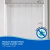 Kenney KN61443 Medium Weight 5 Gauge Waterproof PEVA Shower Curtain