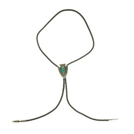 M&F Western Bolo Tie Arrowhead/Turquoise Stone One Size