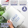 Gueevin 100 Sheets 8.5 x 11 Inch Transparent Sticky Notes,