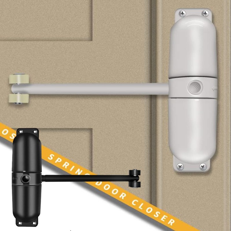2 Pack Automatic Spring Closer, Stainless Steel Safety Spring Door
