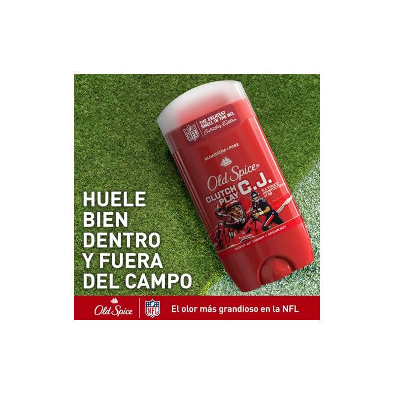 Old Spice Desodorante en barra para hombre Clutch Play C.J.