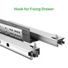 6 Pair 16 Inch Undermount Soft Close Drawer Slides,Bottom Mount