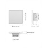 MOES Wlan Smart Light Switch, Flush-Mounted, Neutral Conductor Required, Glare-Free