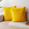 PAVILIA Mustard Yellow Throw Pillow Covers 18x18 Set of 2,