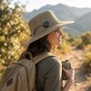 Sombrero Plegable Unisex de Nylon Transpirable con Malla – Protección