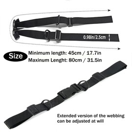 YQkangzhu 2 Pcs Adjustable Backpack Chest Straps, Heavy Duty Backpack Sternum Strap Belt with Quick Release Buckles, Universal ShoulderBag Schoolbag Rucksack Chest Strap for Hiking, Jogging, Camping