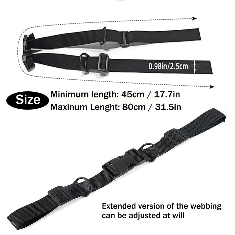 YQkangzhu 2 Pcs Adjustable Backpack Chest Straps, Heavy Duty Backpack
