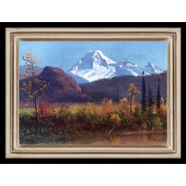 Unbranded Snow Covered Mountain Miniature Dollhouse Art Picture 8778