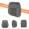 Slakerbe Driver Bottom Cloth Seat Cover, Bottom & Top Back