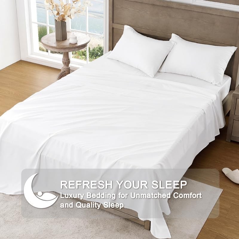 Ghazlan 200 Sheet Set, 100% Cotton Ultra Soft Luxury Bedding
