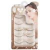 CLEAREYELASH Brown False Eyelashes Natural 3D 3D Matsueku 5 Pairs