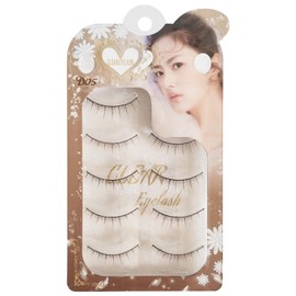 CLEAREYELASH Brown False Eyelashes Natural 3D 3D Matsueku 5 Pairs (D05)