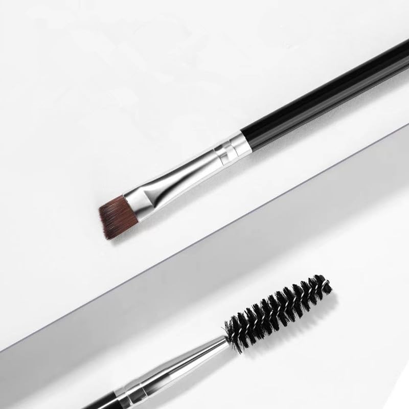 2 Eyebrow Brushes and Screw Brushes Double Ended Combination, 2