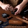 Evgoisle Leather shoe polish&shine kit, travel shoe care kit black&brown&neutral,shoe