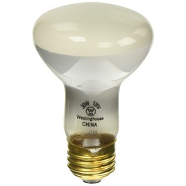 Westinghouse Lighting 0365400, 30 Watt, 120 Volt Frosted Incand R20 Light Bulb, 2000 Hour 215 Lumen