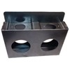 WELDANDFABSHOP Gate Lockbox Double Hole Weldable Steel 6 3/4" x