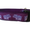 Handmade Hippo Dog Collar – Purple Cartoon Print Adjustable Collar