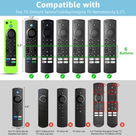 3 Pack Silicone Remote Cover Replacement for Firestick 4K Max (2nd)/ Toshiba/Insignia/ 4 Series/Pioneer TV Remote, Anti Slip Shockproof Remote Case Glow in The Dark Blue Green Purple