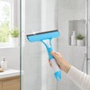 3-in-1 Spray Window Squeegee for Glass Cleaning – Built-In Bottle