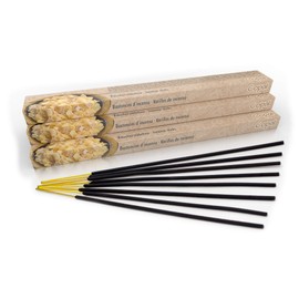 Premium Incense Sticks Copal Natural Traditional from India in Fair Production Large Pack of 10 Boxes = 80 Pieces Each 45 Minutes Incense for Cleaning