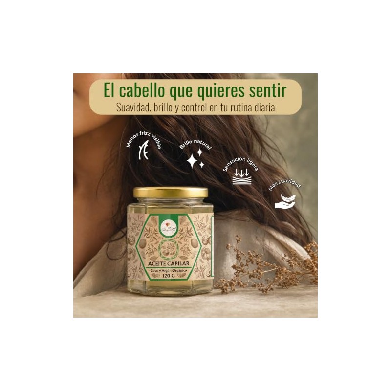 Aceite Capilar - Brillo - Hidratación - Suavidad - Coco