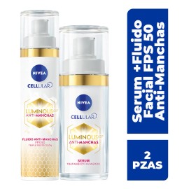 Serum 30 ml + Fluido 40 ml Nivea Cellular Luminous 630° Antimanchas 2 pz