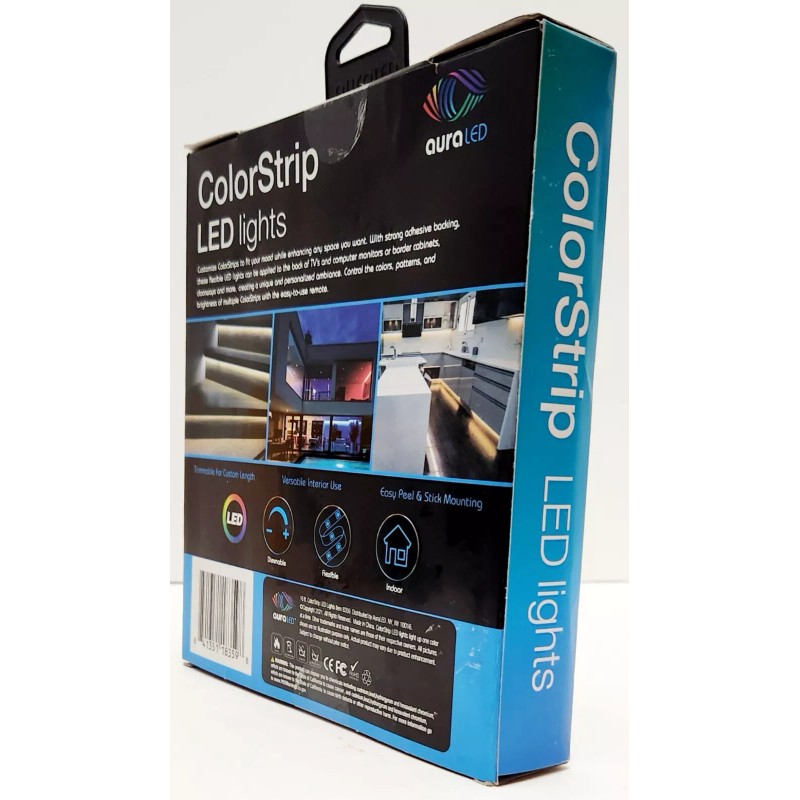 Tzumi Aura LED ColorStrip Lights, 16 Feet, USB Power Easy-To