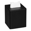 MEIBOOCH Tissue Box Cover Stylish PU Leather Square Tissue Box